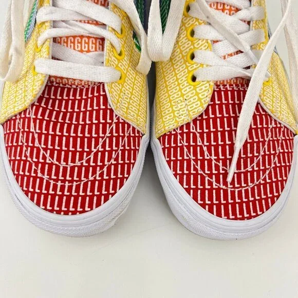 Vans High Top Pride Canvas Skateboard Sneakers Multi Color Womens  10 - Picture 6 of 16